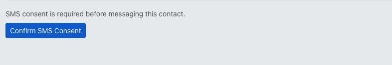 Screenshot before SMS consent is confirmed