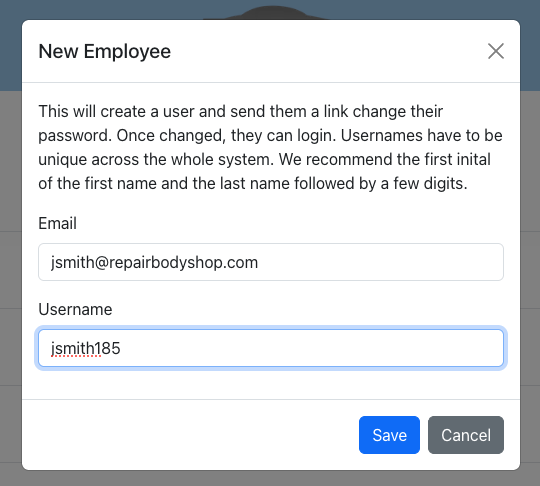 Add Employee Modal