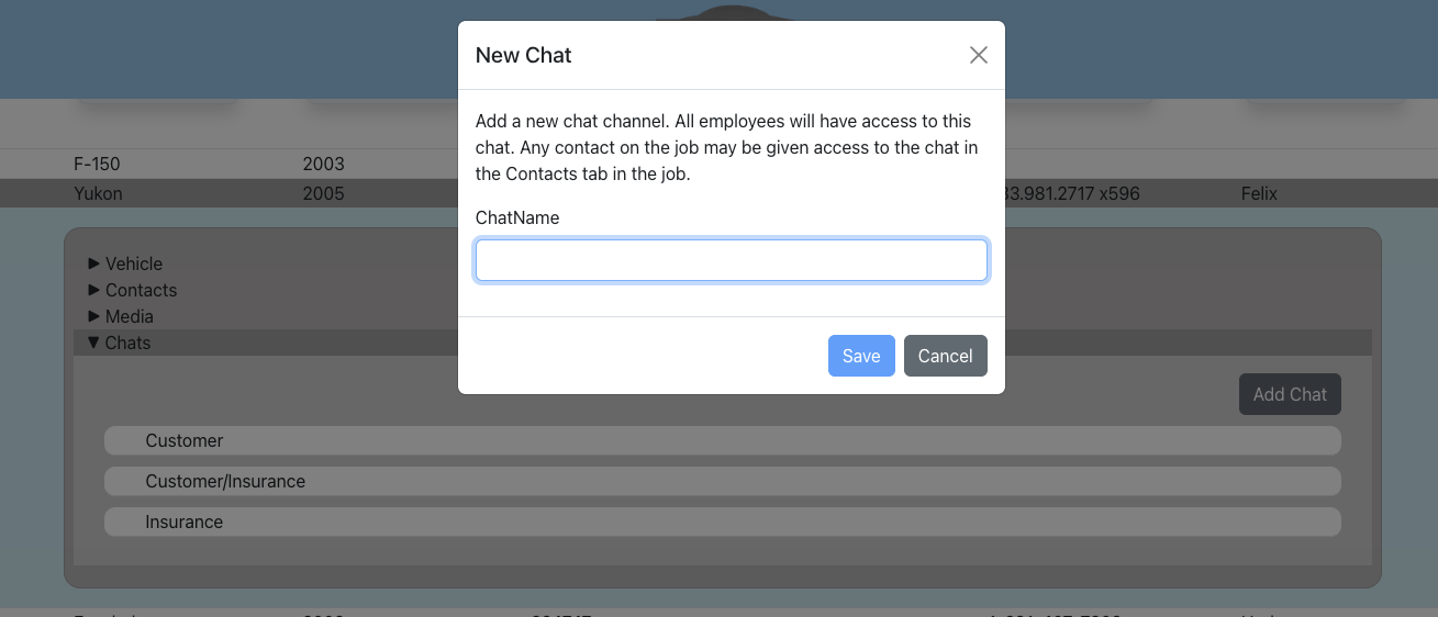 Add Chat