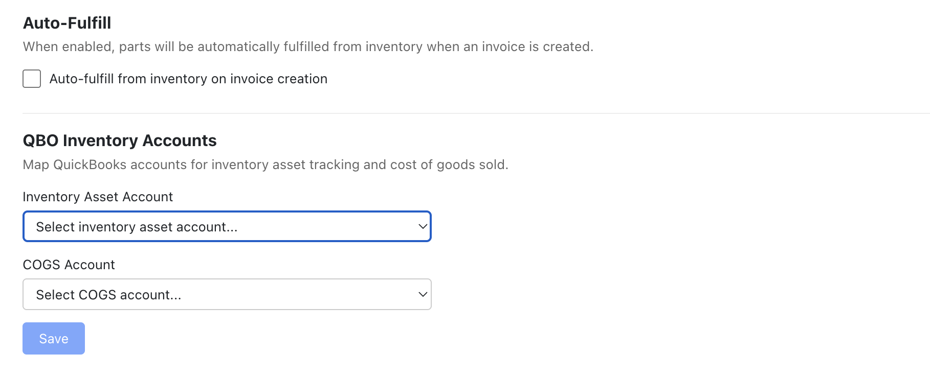 QuickBooks Integration