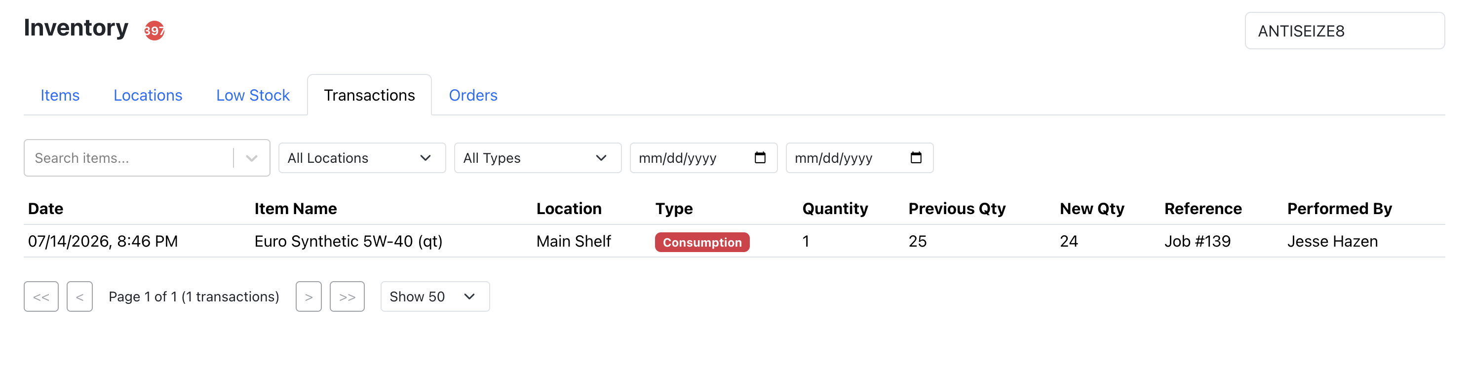 Transaction Ledger