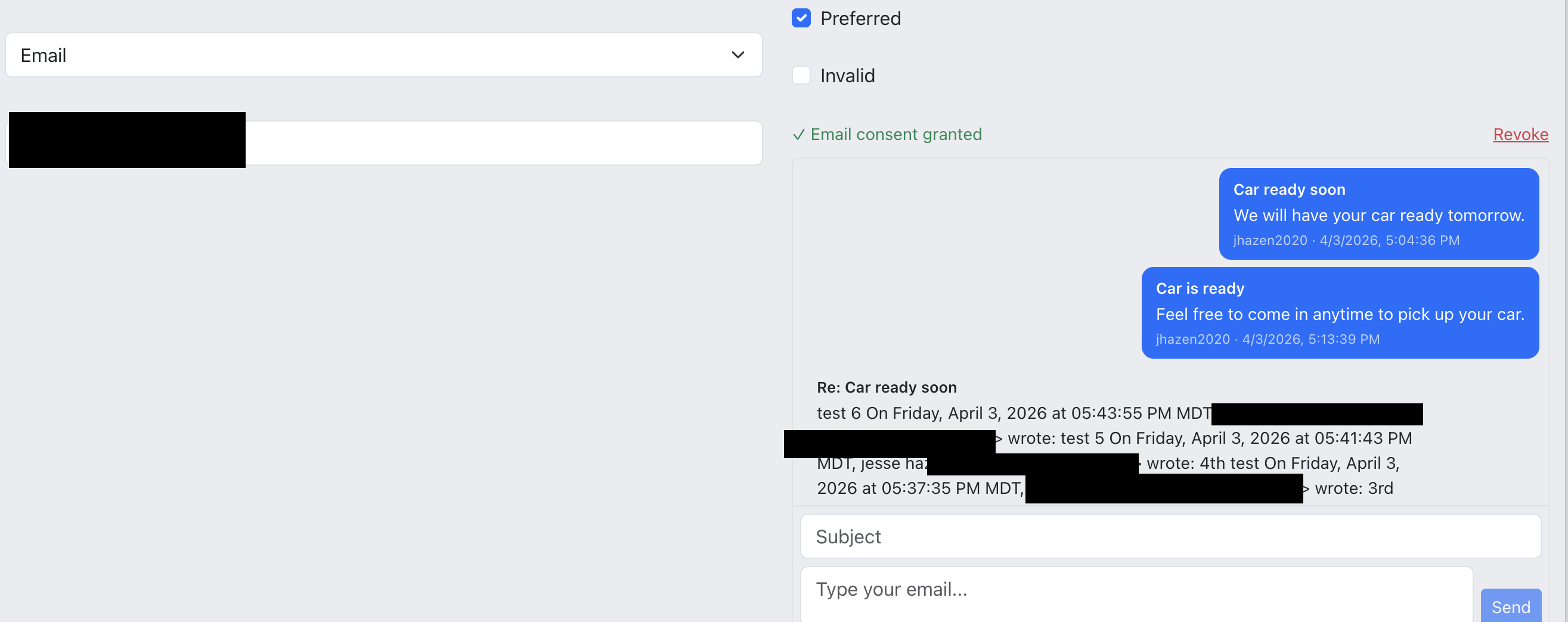 Real-time chat